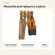 Wieszak ażurowy - Dąb Evoke - Na ubrania