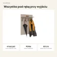 Wieszak ścienny pionowy - Kaszmir - Na ubrania