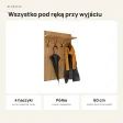 Wieszak ścienny pionowy - Dąb Wotan - Na ubrania