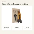 Wieszak ścienny pionowy - Dąb Cremona - Na ubrania