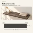 Półka wisząca - Beton Rdzawy