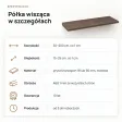 Półka wisząca - Beton Rdzawy