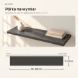 Półka wisząca - Beton Czarny
