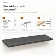 Półka wisząca - Beton Czarny
