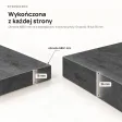 Półka wisząca - Beton Czarny