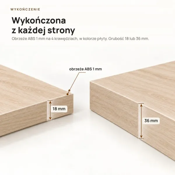 Półka wisząca - Dąb Cremona