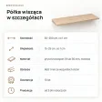 Półka wisząca - Dąb Cremona