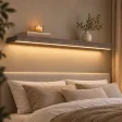 Półka wisząca LED - Beton Rdzawy
