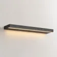 Półka wisząca LED - Beton Czarny