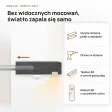 Półka wisząca LED - Beton Czarny