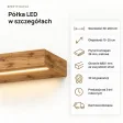 Półka wisząca LED - Dąb Wotan