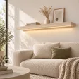 Półka wisząca LED - Dąb Cremona