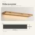 Półka wisząca LED - Dąb Evoke