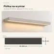 Półka wisząca LED - Kaszmir