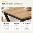Stolik metalowy X - Dąb Evoke