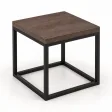Stolik kawowy metalowy - Beton Rdzawy
