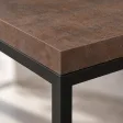 Stolik kawowy metalowy - Beton Rdzawy