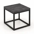 Stolik kawowy metalowy - Beton Czarny