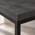 Stolik kawowy metalowy - Beton Czarny