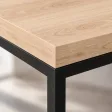 Stolik kawowy metalowy - Dąb Cremona