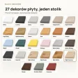 Stolik kawowy metalowy - Dąb Cremona