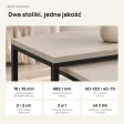 Stolik metalowy podwójny Kaszmir - kolekcja Metalove