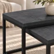 Stolik metalowy podwójny Beton Czarny - kolekcja Metalove