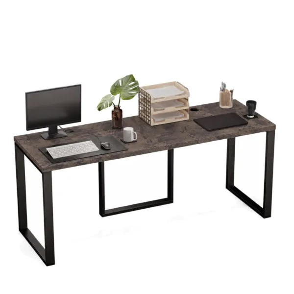 Biurko podwójne Iron Duo Loft - Beton Rdzawy