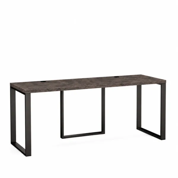 Biurko podwójne Iron Duo Loft - Beton Rdzawy