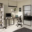 Biurko podwójne Iron Duo Loft - Beton Rdzawy
