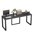 Biurko podwójne Iron Duo Loft - Beton Czarny