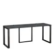 Biurko podwójne Iron Duo Loft - Beton Czarny