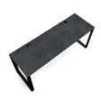 Biurko podwójne Iron Duo Loft - Beton Czarny