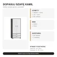 Szafa z szufladami Kamil - Czarny / Biały