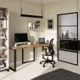 Biurko podwójne Iron Duo Loft - Dąb Wotan