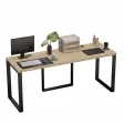 Biurko podwójne Iron Duo Loft - Dąb Cremona