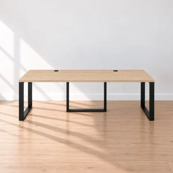 Biurko podwójne Iron Duo Loft - Dąb Cremona