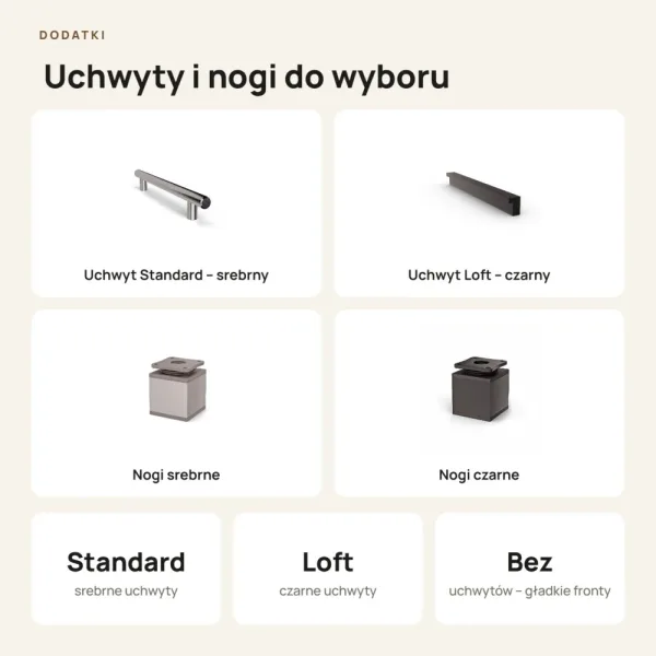 Szafa z szufladami Kamil - Kaszmir