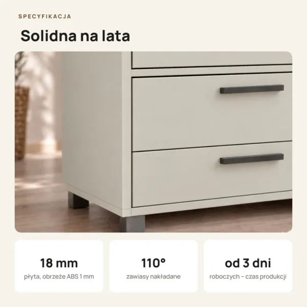 Szafa z szufladami Kamil - Kaszmir