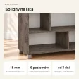 Regał z półkami Marek - Beton Rdzawy