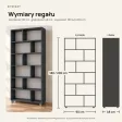 Regał z półkami Marek - Beton Czarny
