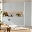 Front na wymiar z nawiertami pod zawiasy - Szary 0112 PE