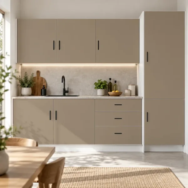 Front na wymiar z nawiertami pod zawiasy - Cappuccino 0301 SU