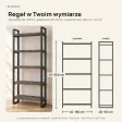 Regał Metalowy Loftowy Industrialny Beton Rdzawy