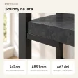 Regał Metalowy Loftowy Industrialny Beton Czarny