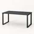 Stół kuchenny z metalowymi nogami - Beton Czarny