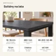 Stół kuchenny z metalowymi nogami - Beton Czarny