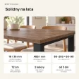 Stół kuchenny z metalowymi nogami - Beton Rdzawy