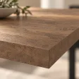 Stół kuchenny z metalowymi nogami - Beton Rdzawy