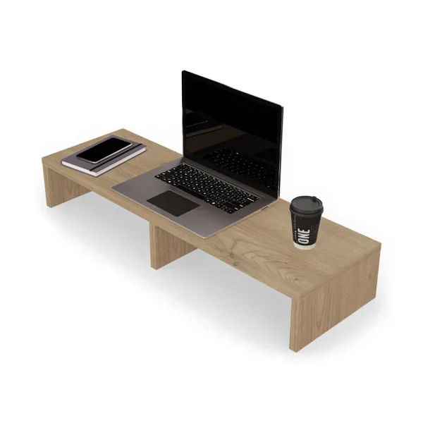 Podwójna podstawka pod monitor - Dąb Cremona